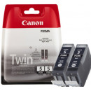 Canon  PGI-5BK (2-Ink Pack) BLACK ORIGINAL Ink Cartridges 0628B030 (2 X 380 Pages)