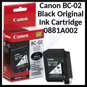 Canon BC-02 BLACK ORIGINAL Ink Cartridge 0881A002 (28 ML)