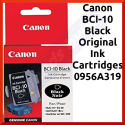 Canon BCI-10 BLACK Original Ink Cartridges (3 X Ink Tanks)