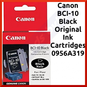 Canon BCI-10 Black Original Ink Cartridges 0956A319 (3 X Ink Tanks)