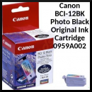Canon BCI-12BK PHOTO BLACK Original Ink Cartridge (50 Pages)