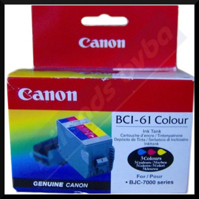 Canon BCI-61C COLOR ORIGINAL Ink Cartridge 0968A002 (320 Pages)