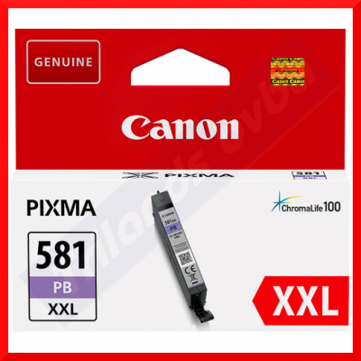 Canon CLI-581PB XXL - XXL size - Photo Blue - original - ink tank - for Canon PIXMA TS8151, TS8152, TS8250, TS8251, TS8252, TS8350, TS8351, TS8352, TS9150, TS9155