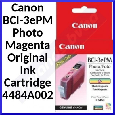 Canon BCI-3PM PHOTO MAGENTA Original Ink Cartridge 4484A002 (280 Pages)