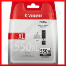 Canon PGI-550PGBK-XL Black High Capacity Original Ink Cartridge 6431B001 (22 Ml) for Canon PIXMA iP7250, iP8750, iX6850, MG5550, MG5650, MG6450, MG6650, MG7150, MG7550, MX725, MX925