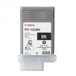 Canon PFI-102BK Black Original Ink Cartridge 0895B001 (130 Ml.) for Canon imagePROGRAF iPF500, iPF510, IPF600, iPF605, iPF610, iPF650, iPF655, iPF700, iPF710, iPF720, iPF750, iPF755, LP17, LP24 