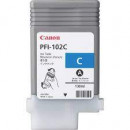 Canon PFI-102C Cyan Original Ink Cartridge 0896B001 (130 Ml.) for Canon imagePROGRAF iPF510, iPF650, iPF655, iPF710, iPF720, iPF750, iPF755, iPF760, iPF765