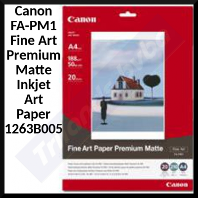 Canon FA-PM1 Fine Art Premium Matte A4 Inkjet Printing Paper