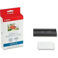Canon KC-18IF Color Print Cartridge + Sticker Photo paper 54 mm X 86 mm (18 Sheets) for Selphy CP-100, CP-200, CP-300, CP-520, CP-720, CP-800
