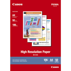 Canon HR-101N High Resolution Inkjet Paper 1033A002 - 106 Gms/M2 - (A4) 210 mm X 297 mm - 50 Sheets / Pack