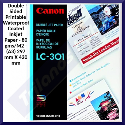Canon LC-301 Original Double Sided Printable Waterproof Coated Inkjet Paper 1038A016