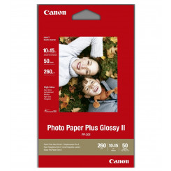 Canon PP-201 Glossy Photo Inkjet Paper (2311B003) - 10 cm X 15 cm (100 mm X 150 mm) - 260 Gms/M2 - 50 / Pack