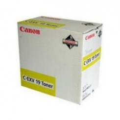 Canon C-EXV-19 Yellow Toner Cartridge (0400B002) - Original Canon pack (16000 Pages) for ImagePress C1