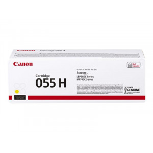 Canon 055H Yellow High capacity Original Toner Cartridge 3017C002 (5900 Pages)