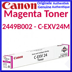 Canon C-EXV 24M Magenta Original Toner Cartridge 2449B002 (9500 Pages) for Canon ImageRunner IR-5800CN, IR-5870CN, IR-5880C, IR-5880Ci, IR-6800C, IR-6800CN, IR-6870C, IR-6870Ci, IR-6880C, IR-6880Ci