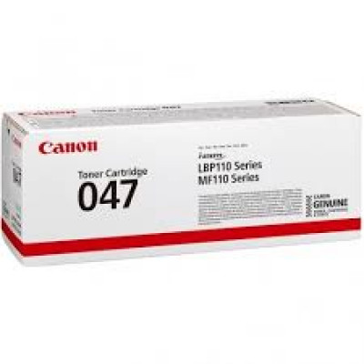 Canon 047 Black Original Toner Cartridge 2164C002 (1600 Pages) for Canon ImageCLASS MF113w; i-SENSYS LBP112, LBP113w, MF112, MF113w