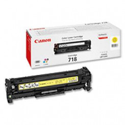 Canon 718 Yellow Original Toner Cartridge 2659B002 (2900 Pages) for Canon i-SENSYS LBP-7200CDN, LBP-7660CDN, LBP-7680CX, MF-8330CDN, MF-8340CDN, MF-8350CDN, MF-8360CDN, MF-8380CDW,MF-8530CDN, MF-8550DDN, MF-8580CDW