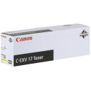 Canon C-EXV 17 Yellow Original Toner Cartridge 0269B002 (30000 Pages) for Canon ImageRunner IR-C4080, IR-C4580, IR-C4581, IR-C4581i, IR-C5185, IR-C5185i