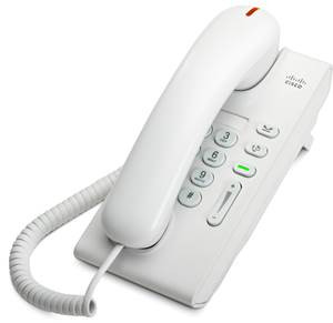 Cisco Unified IP Phone 6901 - SIP / SCCP - 1 Line - slimline arctic white