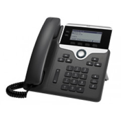 Cisco 7841 IP Phone - Corded - Wall Mountable - Charcoal - 4 x Total Line - VoIP - Caller ID - Speakerphone - Enhanced User Connect License - 2 x Network (RJ-45) - PoE Ports - Monochrome