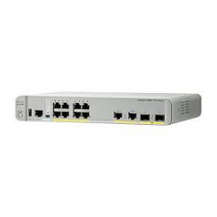 Cisco Catalyst 3560CX-8TC-S - Switch - Managed - 8 x 10/100/1000 + 2 x combo Gigabit SFP - desktop, rack-mountable, DIN rail mountable, wall-mountable