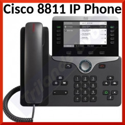 Cisco 8811 IP Phone - Corded - Wall Mountable - Black - 5 x Total Line - VoIP - Caller ID - SpeakerphoneUser Connect License - 2 x Network (RJ-45) - PoE Ports