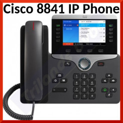Cisco 8841 IP Phone  CP-8841-K9=- Corded - Wall Mountable - Charcoal - 5 x Total Line - VoIP - Caller ID - SpeakerphoneUnified Communications Manager, Unified Communications Manager Express, User Connect License - 2 x Network (RJ-45) - PoE Ports