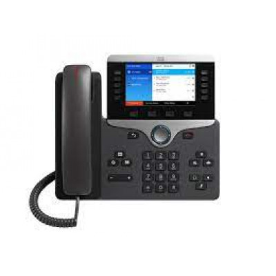 Cisco IP Phone 8851 - VoIP phone - SIP, RTCP, RTP, SRTP, SDP - 5 lines - white