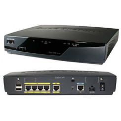 Cisco Integrated Services DSL Router 878K9 - 1 X WAN Asym - metric DSL (ADSL) over ISDN + 4-port 10/100 Mbps managed switch Including Original Power Supply - Refurbished