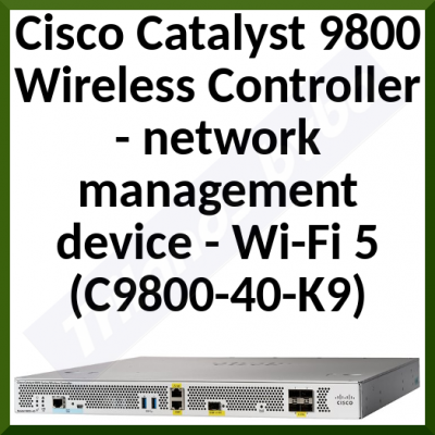 Cisco Catalyst 9800 Wireless Controller - Network management device - 10 GigE - Wi-Fi 5 - 1U - rack-mountable