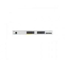 Cisco Catalyst 1000-24P-4X-L - Switch - Managed - 13 x 10/100/1000 (PoE+) + 11 x 10/100/1000 + 4 x 10 Gigabit SFP+ (uplink) - rack-mountable - PoE+ (195 W)