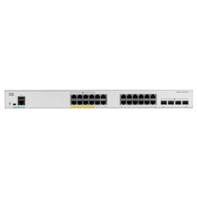 Cisco Catalyst 1000-48P-4G-L - Switch - Managed - 24 x 10/100/1000 (PoE+) + 24 x 10/100/1000 + 4 x Gigabit SFP (uplink) - rack-mountable - PoE+ (370 W)