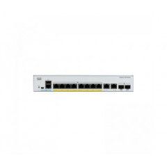 Cisco Catalyst 1000-8FP-2G-L - Switch - Managed - 8 x 10/100/1000 (PoE+) + 2 x combo Gigabit SFP (uplink) - rack-mountable - PoE+ (120 W)