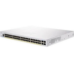 Cisco 250 CBS250-48P-4G 52 Ports Manageable Ethernet Switch - 2 Layer Supported - Modular - 4 SFP Slots - 370 W PoE Budget - Optical Fiber, Twisted Pair - PoE Ports - Lifetime Limited Warranty