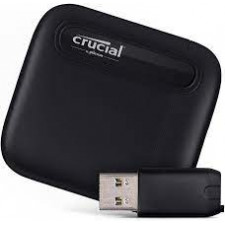 Crucial X6 - Solid state drive - 2 TB - external (portable) - USB 3.1 Gen 2 (USB-C connector) - black