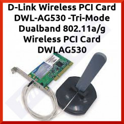 D-Link Wireless PCI Card DWL-AG530 -Tri-Mode Dualband 802.11a/g Wireless PCI Card DWLAG530 - In Perfect Condition - Refurbished