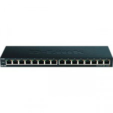 D-Link DGS 1016S - Switch - unmanaged - 16 x 10/100/1000 - desktop - DC power