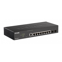 D-Link DGS 2000-10 - Switch - L3 - Managed - 8 x 10/100/1000 + 2 x combo Fast Ethernet/Gigabit SFP - rack-mountable