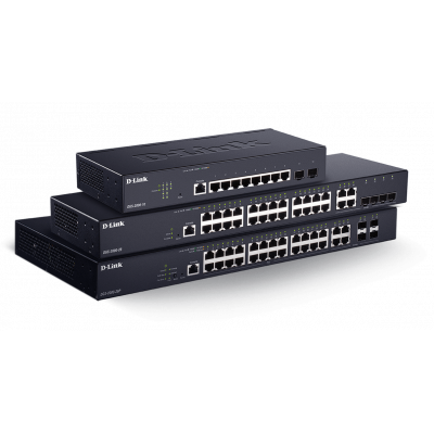 D-Link DGS 2000-28 - Switch - L3 - Managed - 24 x 10/100/1000 + 4 x combo Fast Ethernet/Gigabit SFP - rack-mountable