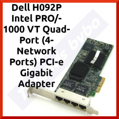 Dell H092P Intel PRO/1000 VT Quad-Port (4-Network Ports) PCI-e Gigabit Adapter - in Perfect Working condition - Refurbished