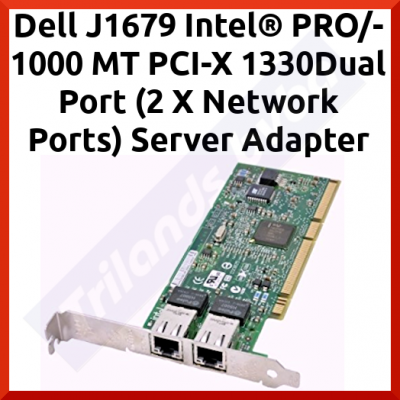 Dell J1679 Intel® PRO/1000 MT PCI-X 1330Dual Port (2 X Network Ports) Server Adapter