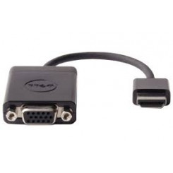 Dell - Video adapter - HDMI / VGA - HDMI (M) to HD-15 (VGA) (F) - black - for Chromebook 3120, 7310