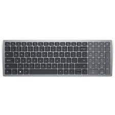 Dell KB740 - Keyboard - compact, multi device - wireless - 2.4 GHz, Bluetooth 5.0 - AZERTY - Belgium - titan grey - with 3 years Next Business Day Advanced Exchange Service