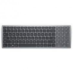 Dell KB740 - Keyboard - compact, multi device - wireless - 2.4 GHz, Bluetooth 5.0 - AZERTY - Belgium - titan grey - with 3 years Next Business Day Advanced Exchange Service