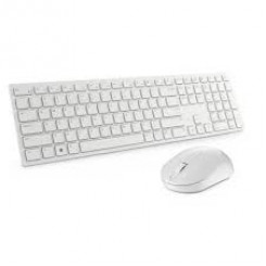 Dell Pro KM5221W - Keyboard and mouse set - wireless - 2.4 GHz - AZERTY - Belgium - white