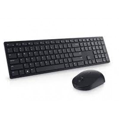 Dell Pro KM5221W - Retail Box - keyboard and mouse set - wireless - 2.4 GHz - QWERTY - US International - black