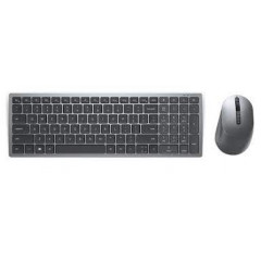 Dell Premier Multi-Device KM7321W - Keyboard and mouse set - wireless - 2.4 GHz, Bluetooth 5.0 - QWERTY - UK - titan grey - for XPS 15 9510