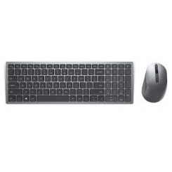 Dell Multi-Device Wireless Keyboard and Mouse Combo KM7120W - Keyboard and mouse set - Bluetooth, 2.4 GHz - QWERTY - US International - titan grey - for Latitude 5320, 5520