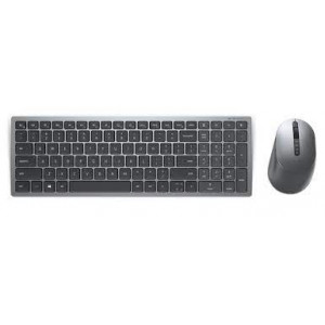 Dell Pro KM5221W - Keyboard and mouse set - wireless - 2.4 GHz - AZERTY - Belgium - black - for Latitude 5520