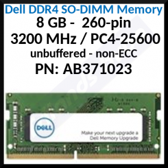 Dell DDR4 SO-DIMM Memory - module - 8 GB -  260-pin - 3200 MHz / PC4-25600 - 1.2 V - unbuffered - non-ECC - Upgrade - for G7